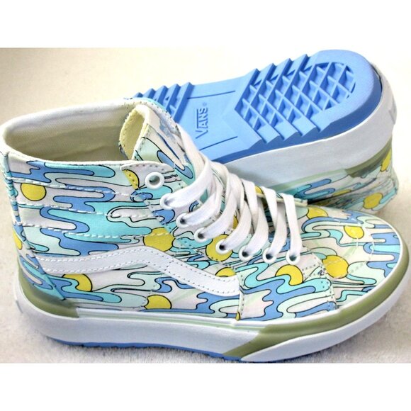 Vans Women's Sk8-Hi Tapered Uv Ink Sunwaves Platform Canvas Shoes Size 6.5 NIB - Picture 3 of 5